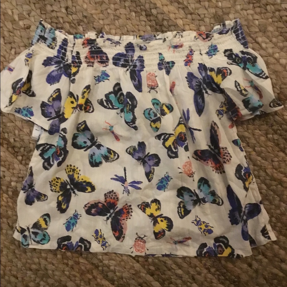 Floral off the shoulder top